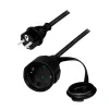 Cablu de alimentare prelungitor, Schuko, 5m, 3x1.5mm2, 250V / 16A, black, Logilink "LPS102" (include TV 0.8lei)