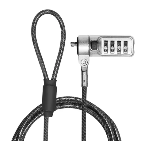 CABLU securitate LOGILINK pt. notebook, slot Wdge (Noble Lock), cifru cu patru discuri, cablu otel, &quot;NBS010&quot; (include TV 0.8lei)x