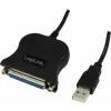 CABLU USB LOGILINK adaptor, USB 2.0 (T) la Paralel (D-Sub 25-pin), 1.5m, conecteaza port USB cu imprimanta cu port paralel, negru, &quot;UA0054A&quot; (include TV 0.18lei)