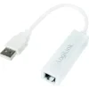 CABLU USB LOGILINK adaptor, USB 2.0 (T) la RJ45 (M), 10cm, 10/100 Mbit/s, alb, &quot;UA0144B&quot; (include TV 0.06 lei)