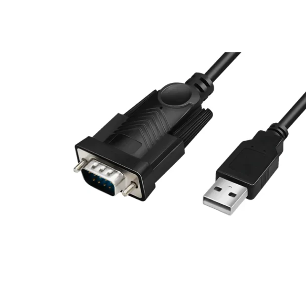 CABLU USB LOGILINK adaptor, USB 2.0 (T) la Serial DB9M (9-pin)(RS232)(T), 1.5m, negru, &quot;AU0048A&quot;