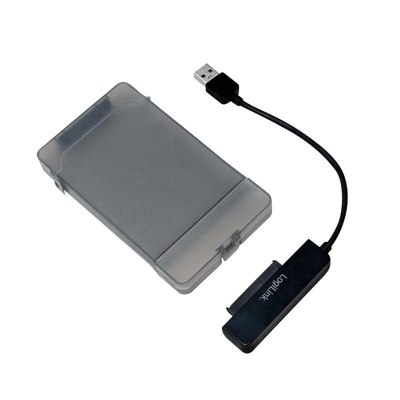 CABLU USB LOGILINK adaptor, USB 3.0 (T) la S-ATA (T), 10cm, adaptor USB la HDD S-ATA 2.5", carcasa de protectie pt. HDD, negru, "AU0037" (include TV 0.18lei) thumb