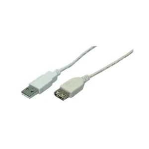 CABLU USB LOGILINK prelungitor, USB 2.0 (T) la USB 2.0 (M), 5m, gri, &quot;CU0012&quot; (include TV 0.18lei)