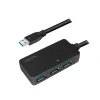 CABLU USB LOGILINK prelungitor, USB 3.0 (T) la 4 x USB 3.0 (M), 10m, activ (permite folosirea unui cablu USB lung), negru, &quot;UA0262&quot; (include TV 0.8lei)