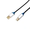 CABLU USB LOGILINK pt. imprimanta, USB 2.0 (T) la USB 2.0 Type-B (T), 2m, premium, conectori auriti, black, &quot;BUAB220&quot; (include TV 0.18lei)