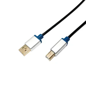 CABLU USB LOGILINK pt. imprimanta, USB 2.0 (T) la USB 2.0 Type-B (T), 2m, premium, conectori auriti, black, &quot;BUAB220&quot; (include TV 0.18lei)