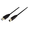 CABLU USB LOGILINK, USB 3.0 (T) la USB 3.0 Type-B (T), 1m, black, &quot;CU0023&quot; (include TV 0.06 lei)