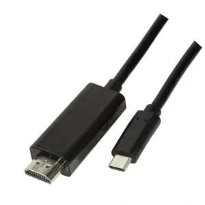 CABLU video LOGILINK, adaptor USB 3.1 Type-C (T) la HDMI (T), 1.8m, rezolutie maxima 4K UHD (3840 x 2160) la 60 Hz, negru, &quot;UA0329&quot; (include TV 0.18lei)