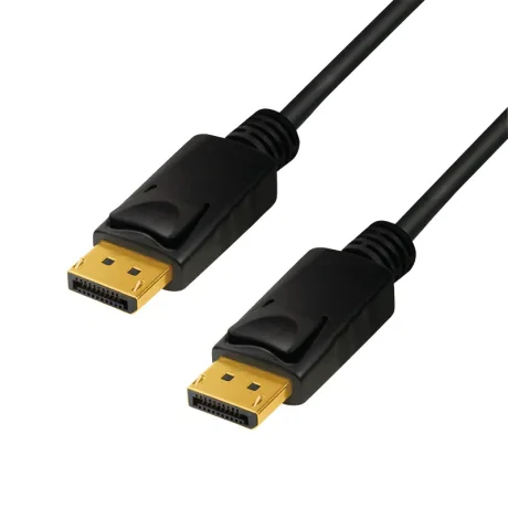 CABLU video LOGILINK, DisplayPort (T) la DisplayPort (T), 1m, conectori auriti, rezolutie maxima 8K (7680 x 4320) la 60 Hz, negru, "CV0119" (include TV 0.06 lei)