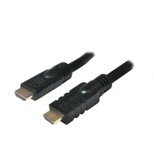 CABLU video LOGILINK, HDMI (T) la HDMI (T), 15m, conectori auriti, rezolutie maxima 4K UHD (3840 x 2160) la 30 Hz, negru, &quot;CHA0015&quot; (include TV 1.5 lei)
