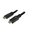 CABLU video LOGILINK, HDMI (T) la HDMI (T), 20m, conectori auriti, rezolutie maxima 4K UHD (3840 x 2160) la 30 Hz, negru, &quot;CHA0020&quot; (include TV 1.5 lei)