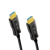CABLU video LOGILINK, HDMI (T) la HDMI (T), 20m, premium AOC (Active Optical Cable), conectori auriti, rezolutie maxima 4K (3840 x 2160) la 60 Hz, negru, &quot;CHF0102&quot;