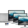 DOCKING Station LOGILINK universal, conectare PC USB 3.1, USB 3.0 x 3, porturi video VGA x 1, HDMI x 2, RJ-45, card reader, PD 3.0 pana la 100W, argintiu, &quot;UA0373&quot; (include TV 0.18lei)