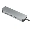 DOCKING Station LOGILINK universal, conectare PC USB 3.2, USB 3.0 x 2, porturi video HDMI x 1, card reader, PD 2.0 pana la 60W, argintiu, &quot;UA0343&quot; (include TV 0.18lei)