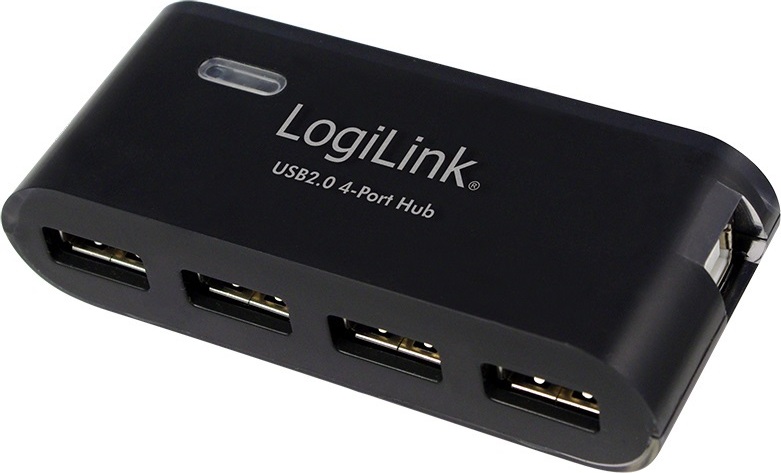 HUB extern LOGILINK, porturi USB: USB 2.0 x 4, conectare prin USB 2.0, alimentare retea 220 V, negru, "UA0085"  (include TV 0.8lei) thumb