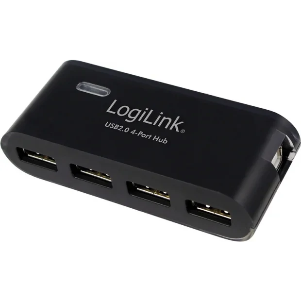 HUB extern LOGILINK, porturi USB: USB 2.0 x 4, conectare prin USB 2.0, alimentare retea 220 V, negru, &quot;UA0085&quot;  (include TV 0.8lei)