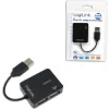 HUB extern LOGILINK, porturi USB: USB 2.0 x 4, conectare prin USB 2.0, cablu 0.05 m, negru, &quot;UA0139&quot;  (include TV 0.8lei)