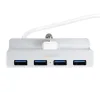 HUB extern LOGILINK, porturi USB: USB 3.0 x 4, conectare prin USB 3.0, argintiu, &quot;UA0300&quot; (include TV 0.8lei)