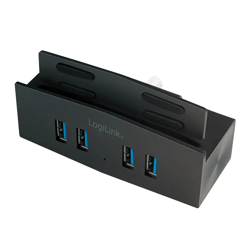 HUB extern LOGILINK, porturi USB USB 3.0 x 4, conectare prin USB 3.0, negru, &quot;UA0348&quot;