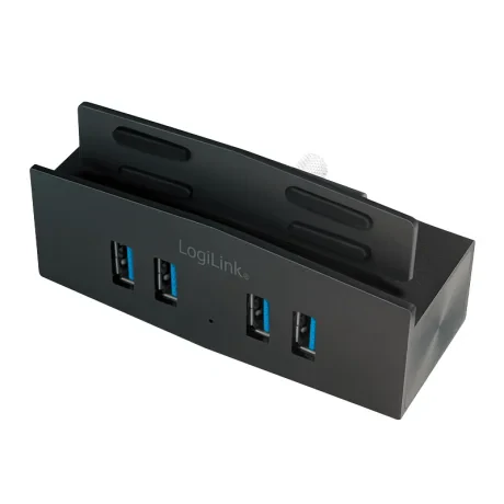 HUB extern LOGILINK, porturi USB USB 3.0 x 4, conectare prin USB 3.0, negru, &quot;UA0348&quot;