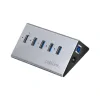 HUB extern LOGILINK, porturi USB: USB 3.0 x 4, Fast Charging x 1, conectare prin USB 3.0, alimentare retea 220 V, argintiu, &quot;UA0227&quot;  (include TV 0.8lei)