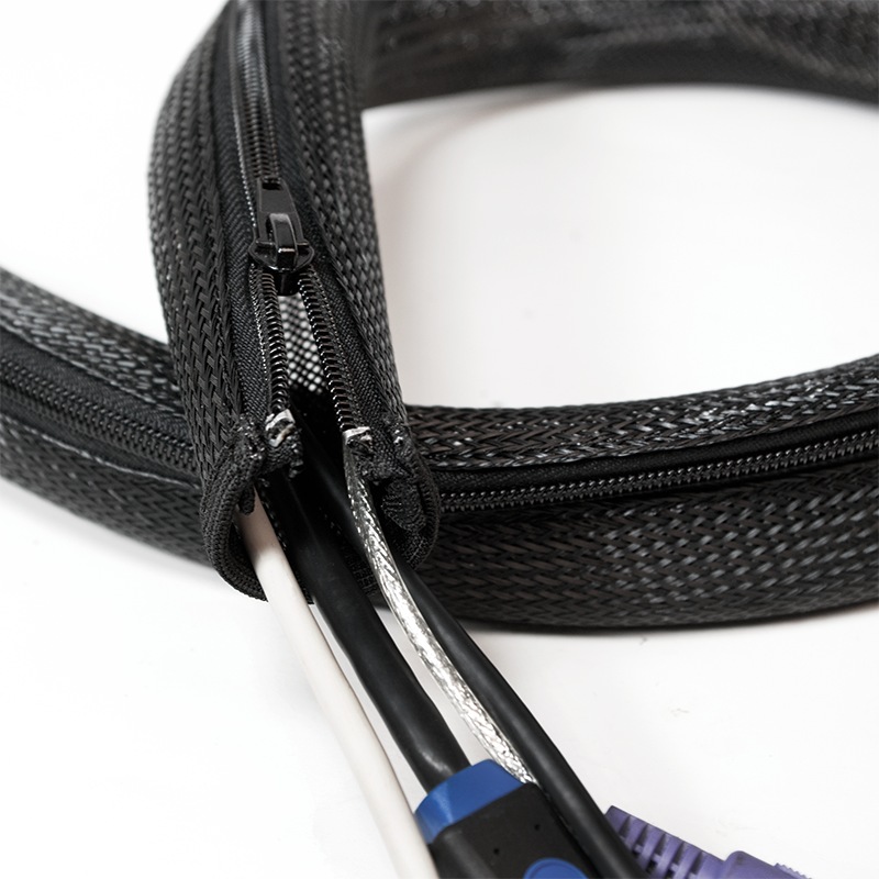 MANSON protectie cabluri LOGILINK, cu fermoar, diametru 20mm, 1m, negru, "KAB0046" thumb