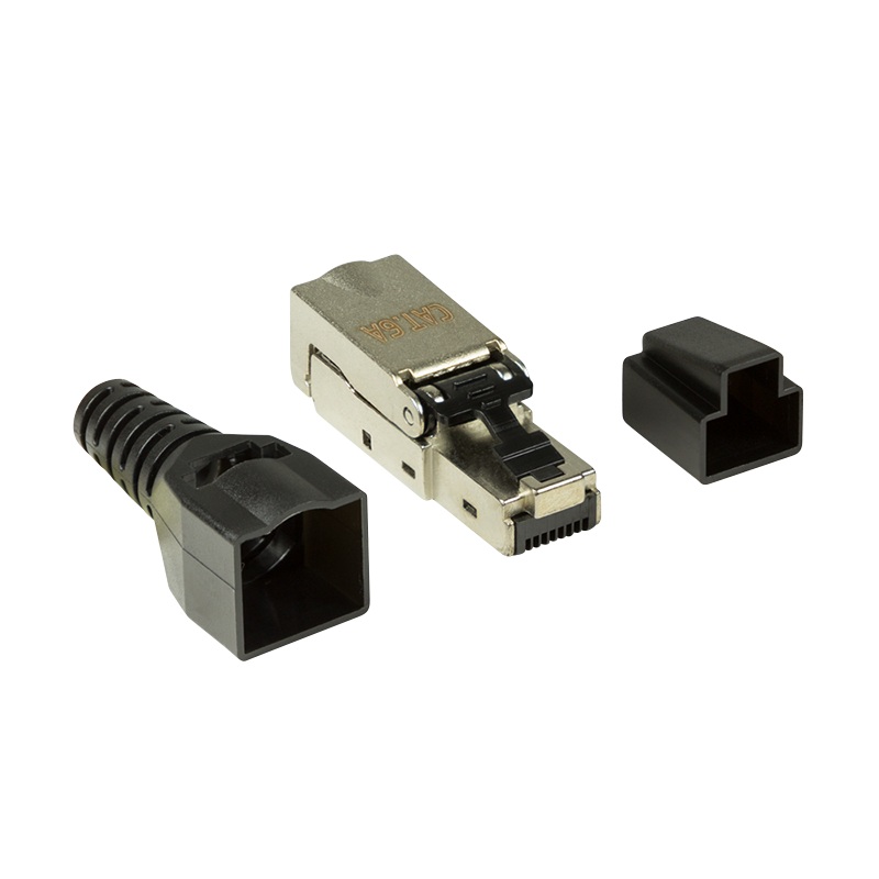 MUFA RJ-45 LOGILINK pt. cablu FTP, SFTP, Cat6a, RJ-45 (T), ecranat, aliaj zinc ecranat, manson, pentru cablu solid/litat AWG22-26, 1 buc, "MP0044" thumb