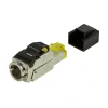 MUFA RJ-45 LOGILINK pt. cablu FTP, SFTP, Cat8.1, RJ-45 (T), ecranat, zinc turnat ecranat, manson, pentru cablu cu diametru exterior 7-8.5mm AWG22-24, 1 buc, &quot;MP0081&quot;