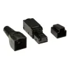 MUFA RJ-45 LOGILINK pt. cablu UTP, Cat6a, RJ-45 (T), neecranat, plastic, manson, pentru cablu solid/litat AWG22-26, 1 buc, &quot;MP0045&quot;