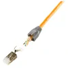 MUFA RJ-45 LOGILINK pt. cablu UTP, FTP, SFTP, Cat5e | Cat6 | Cat6a | Cat7 | Cat7a | Cat8.1, RJ-45 (T), ecranat, plastic cu metal, 50 buc, "MP0033"