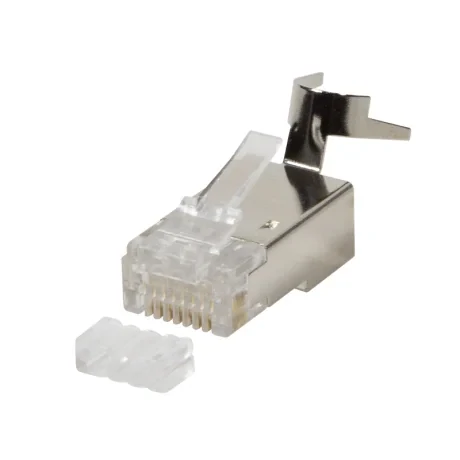MUFA RJ-45 LOGILINK pt. cablu UTP, FTP, SFTP, Cat5e | Cat6 | Cat6a | Cat7 | Cat7a | Cat8.1, RJ-45 (T), ecranat, plastic cu metal, 50 buc, "MP0033"