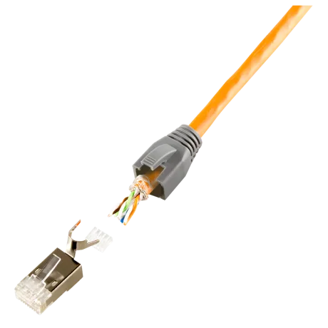 MUFA RJ-45 LOGILINK pt. cablu UTP, FTP, SFTP, Cat5e | Cat6 | Cat6a | Cat7 | Cat7a | Cat8.1, RJ-45 (T), ecranat, plastic cu metal, pt. AWG 22-24, dim. cablu 8mm, pt. cablu solid Cat.6A si Cat.7, 10 buc, &quot;MP0030&quot;