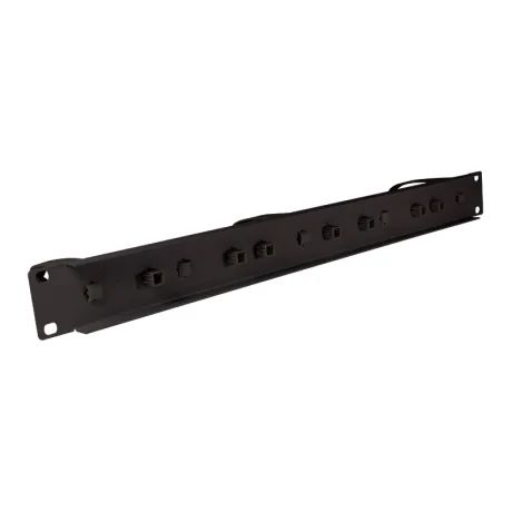 PANOU gestionare cabluri LOGILINK, tip masca orizontala, 19 inch, 1U, negru, &quot;OR105B&quot;