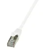 PATCH CORD FTP LOGILINK Cat6, cupru-aluminiu, 10 m, alb, AWG26, ecranat "CP2091S" (include TV 0.8lei)