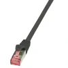 PATCH CORD S/FTP LOGILINK Cat6, LSZH, cupru, 10 m, negru, AWG27, dublu ecranat "CQ2093S" (include TV 0.8lei)