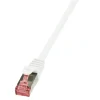 PATCH CORD S/FTP LOGILINK Cat6, LSZH, cupru, 2 m, alb, AWG27, dublu ecranat &quot;CQ2051S&quot; (include TV 0.06 lei)