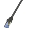PATCH CORD S/FTP LOGILINK Cat6a, LSZH, cupru, 10 m, negru, AWG26, dublu ecranat "CQ3093S" (include TV 0.8lei)