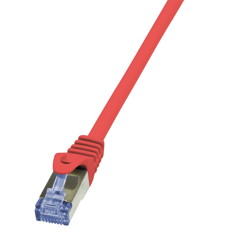 PATCH CORD S/FTP LOGILINK Cat6a, LSZH, cupru, 2 m, rosu, AWG26, dublu ecranat "CQ3054S" (include TV 0.06 lei) thumb