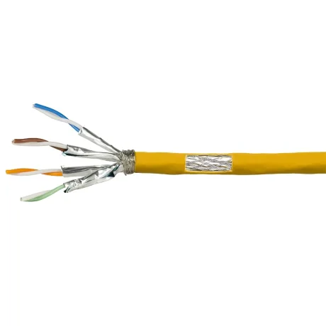 PATCH CORD S/FTP LOGILINK Cat7a, LSZH, cupru, 1200MHz, 50 m, yellow, AWG23, dublu ecranat "CPV0069" (include TV 1.5 lei)