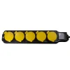 PRELUNGITOR LOGILINK, Schuko x 5, conectare prin Schuko (T), cablu 1.5 m, 16 A, protectie stropire cu apa, negru/ galben, "LPS255" (include TV 0.8lei)