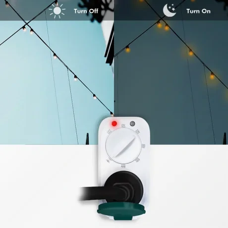 PRIZA inteligenta LOGILINK, Schuko x 1, conectare prin Schuko (T), 16 A, comutare mecanica a timpului - 7 presetari, protectie stropire cu apa IP44, pentru exterior, alb, "ET0013" (include TV 0.8lei)