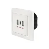 PRIZA LOGILINK, de perete, 2 x USB-A 5V/2.4A, 1 x USB-C 5V/3A, ingropata, martori LED, alb, "PA0254" (include TV 0.8lei)