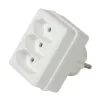 PRIZA LOGILINK, Euro skt x 3, conectare prin Schuko (T), 16 A, fara protectie, alb, &quot;LPS219&quot; (include TV 0.8lei)