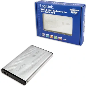 RACK extern LOGILINK, pt HDD/SSD, 2.5 inch, S-ATA, interfata PC USB 2.0, aluminiu, argintiu, &quot;UA0041A&quot; 45008922 (include TV 0.8lei)