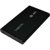 RACK extern LOGILINK, pt HDD/SSD, 2.5 inch, S-ATA, interfata PC USB 2.0, aluminiu, negru, "UA0041B" (include TV 0.8lei)
