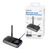 RECEIVER &amp; Transmitter audio Logilink, conectare prin Jack 3.5mm &amp; S/PDIF in/out, distanta 10 m (pana la), Bluetooth v5.0, suporta dual stream in TX mode, indicator LCD 1.8&quot;, antena, incarcare USB-C, black, &quot;BT0062&quot;