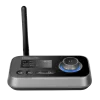 RECEIVER &amp; Transmitter audio Logilink, conectare prin Jack 3.5mm &amp; S/PDIF in/out, distanta 10 m (pana la), Bluetooth v5.0, suporta dual stream in TX mode, indicator LCD 1.8&quot;, antena, incarcare USB-C, black, &quot;BT0062&quot;