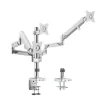SUPORT de birou LOGILINK, pt 3 TV/monitor plat, curbat, diag. max 27 inch, rotatie, inclinare, pivotare, orizontala, verticala, totala, max 7 Kg x 3, &quot;BP0090&quot;
