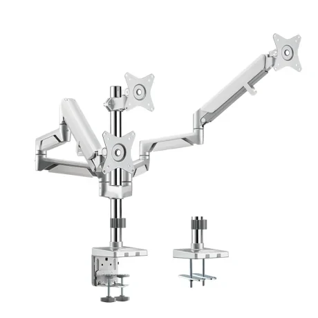 SUPORT de birou LOGILINK, pt 3 TV/monitor plat, curbat, diag. max 27 inch, rotatie, inclinare, pivotare, orizontala, verticala, totala, max 7 Kg x 3, &quot;BP0090&quot;