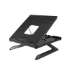 SUPORT de birou LOGILINK pt. notebook, 9 pozitii, holder pt. smartphone, suporta dimensiuni 10-15.6&quot;, pliabil, negru, &quot;AA0133&quot;